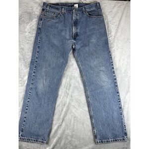 VTG Levis 505 Jeans Mens‎ 38x30 Blue Relaxed Fit Straight Leg Medium Wash Fade